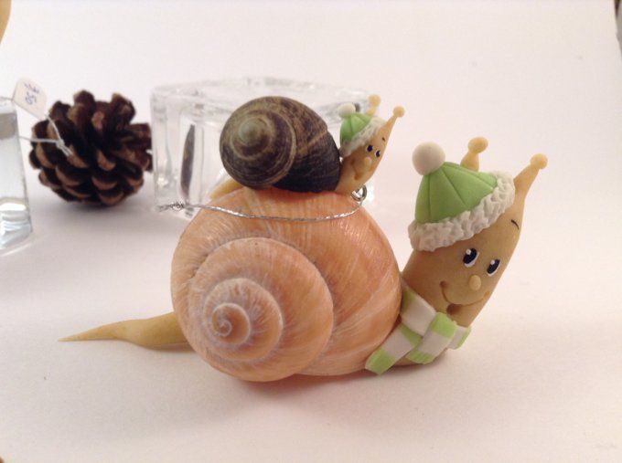 escargot et son bébé