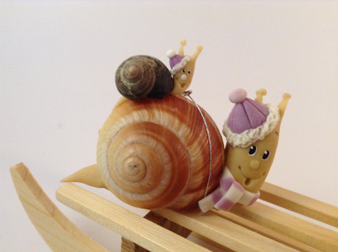 escargot et son bébé