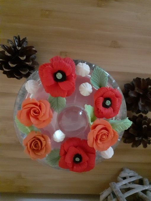 bougie parfumée - balade au milieu des coquelicots